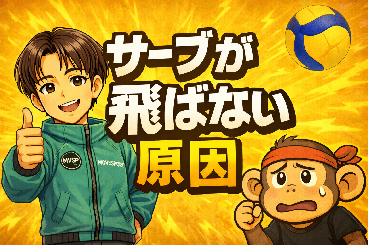 バレーボールのサーブが飛ばない原因5選とすぐにできる改善法