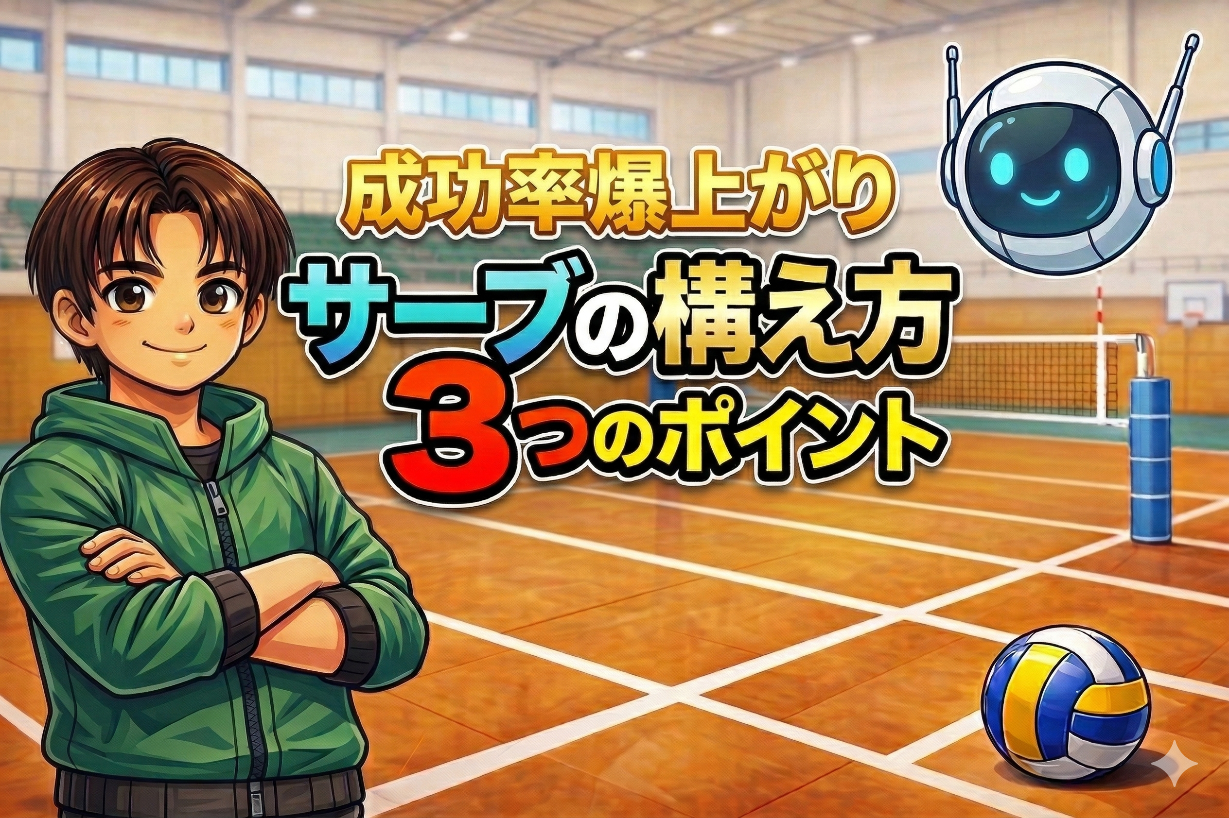 【初心者必見】サーブの構え方｜成功率を爆上げするポイント3選