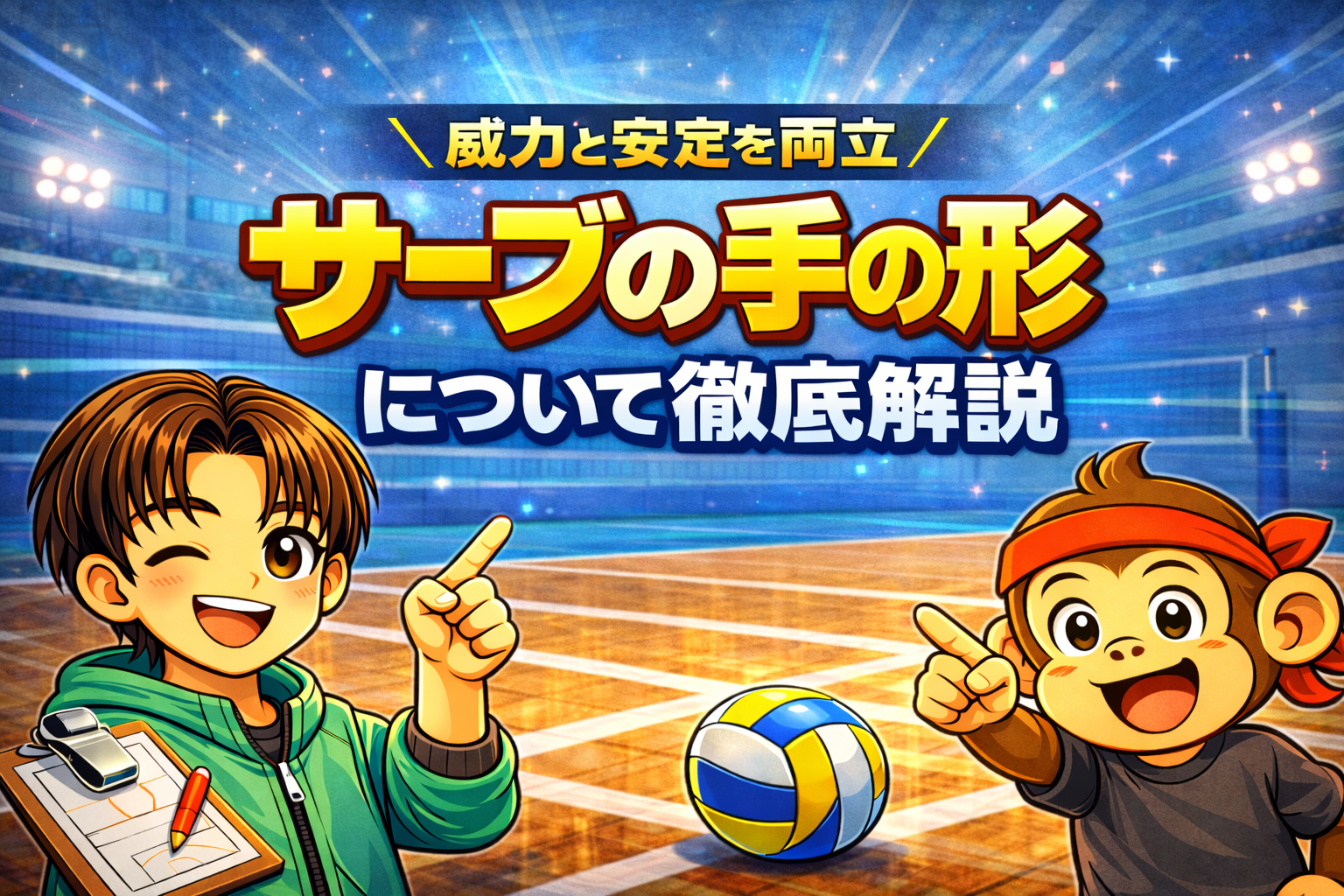 【1つだけ】威力と安定を両立させるサーブの手の形について徹底解説