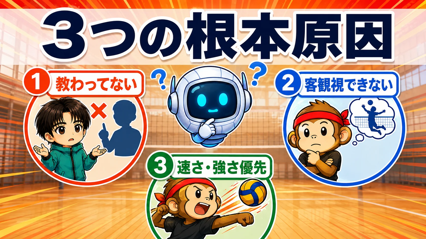 スパイクフォームが崩れる3つの根本原因