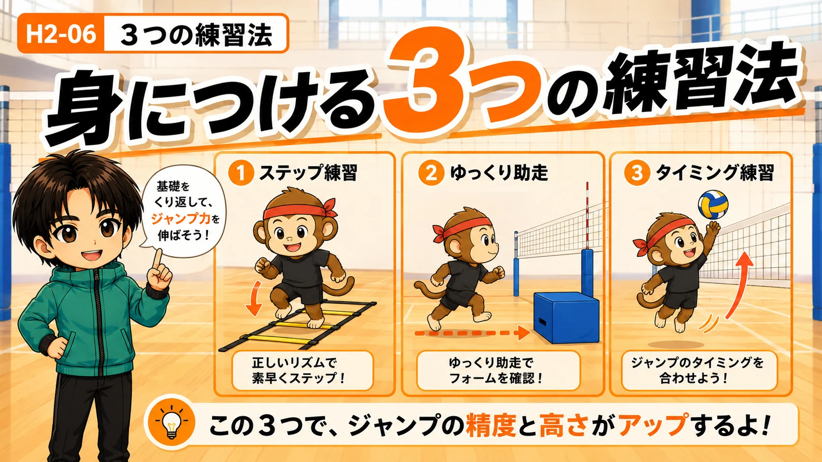 身につけるための3つの練習法