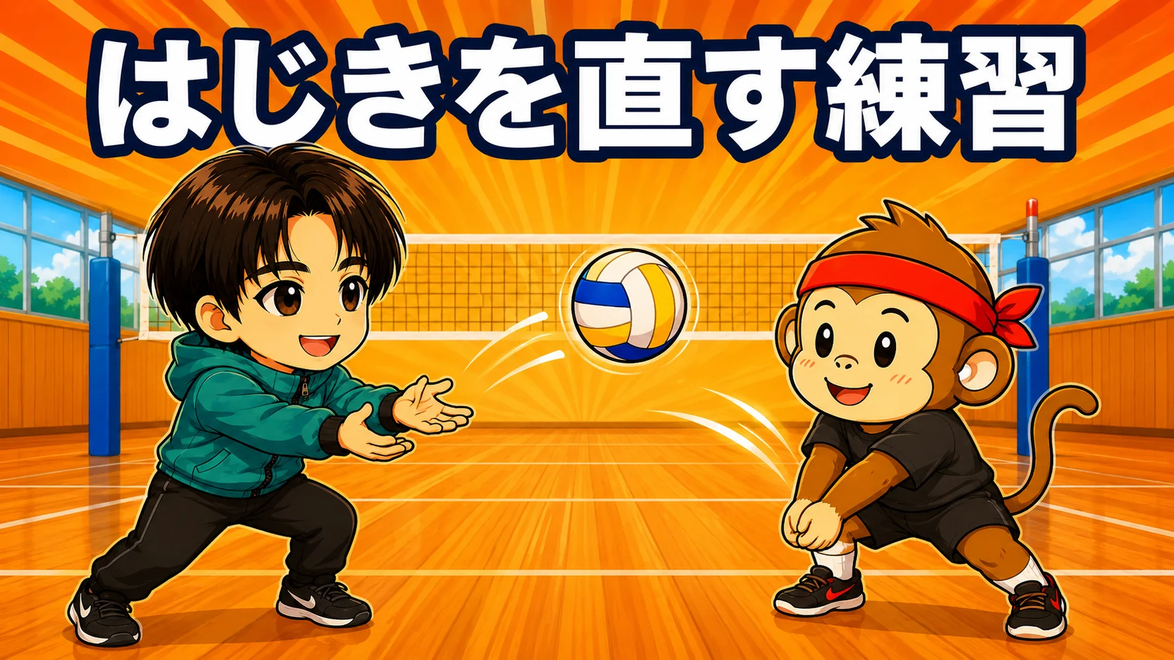はじきを直す練習