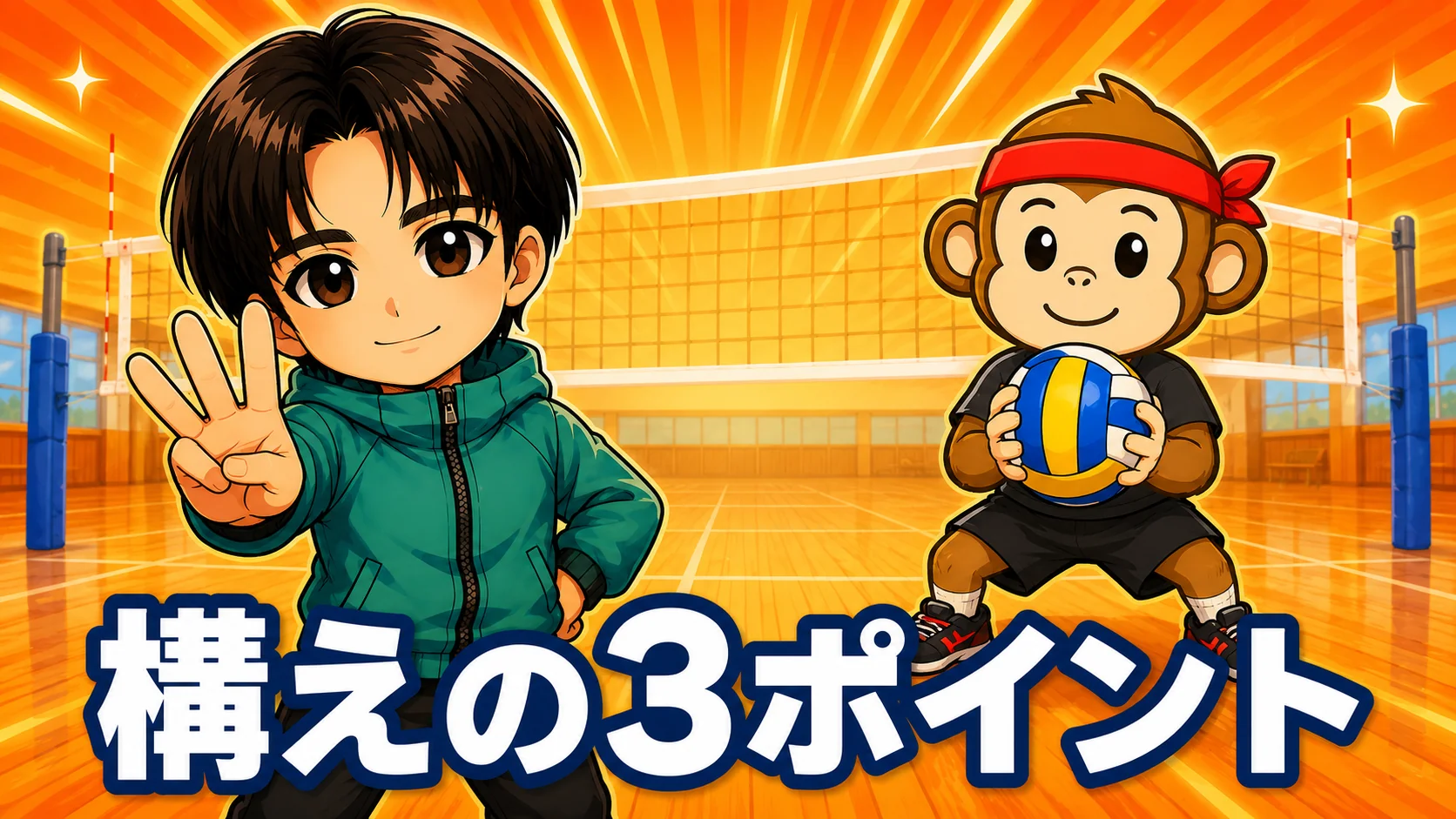 構えの3つのポイント