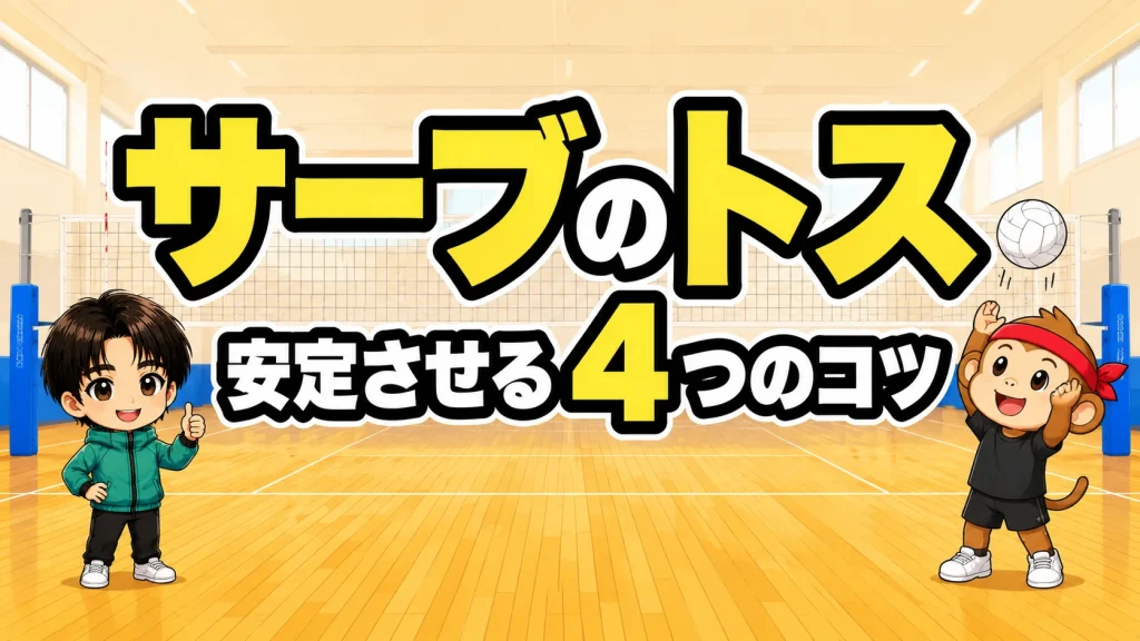 サーブのトスを安定させる4つのコツと高さの基準を元日本代表が解説するアイキャッチ