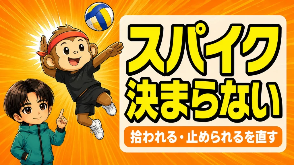 スパイクが決まらない原因7つを拾われる止められるで直すコツ