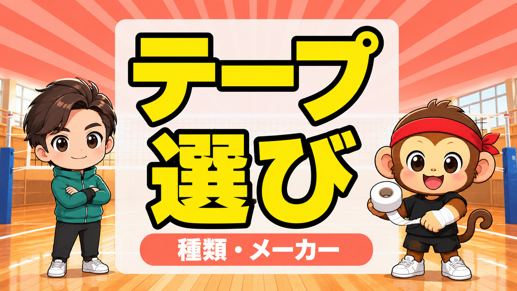 バレーボール用テーピングの選び方・メーカーや種類の基準