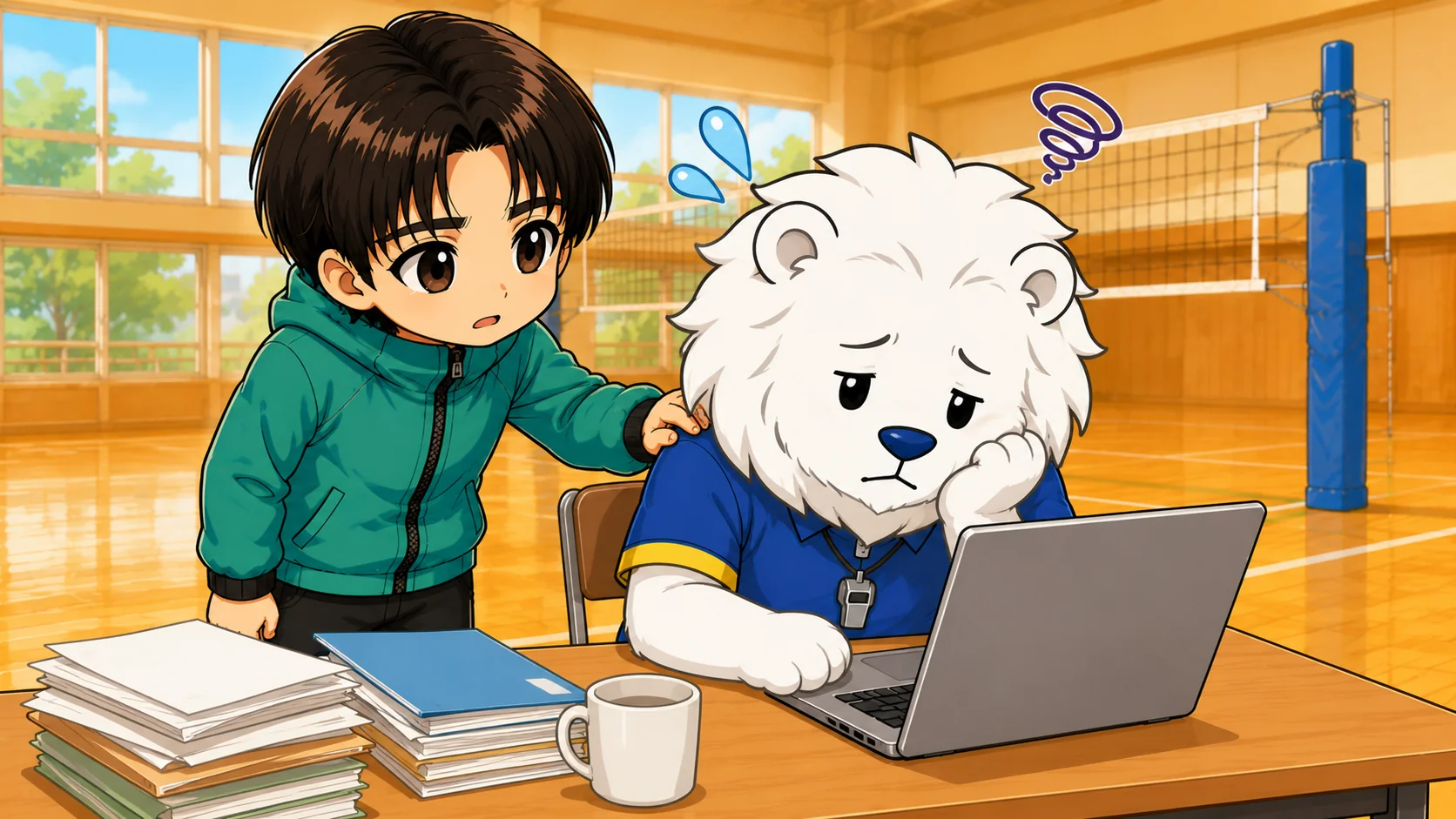 ホームページ更新の手間という隠れコストで担当者が疲れてしまう失敗例のイラスト