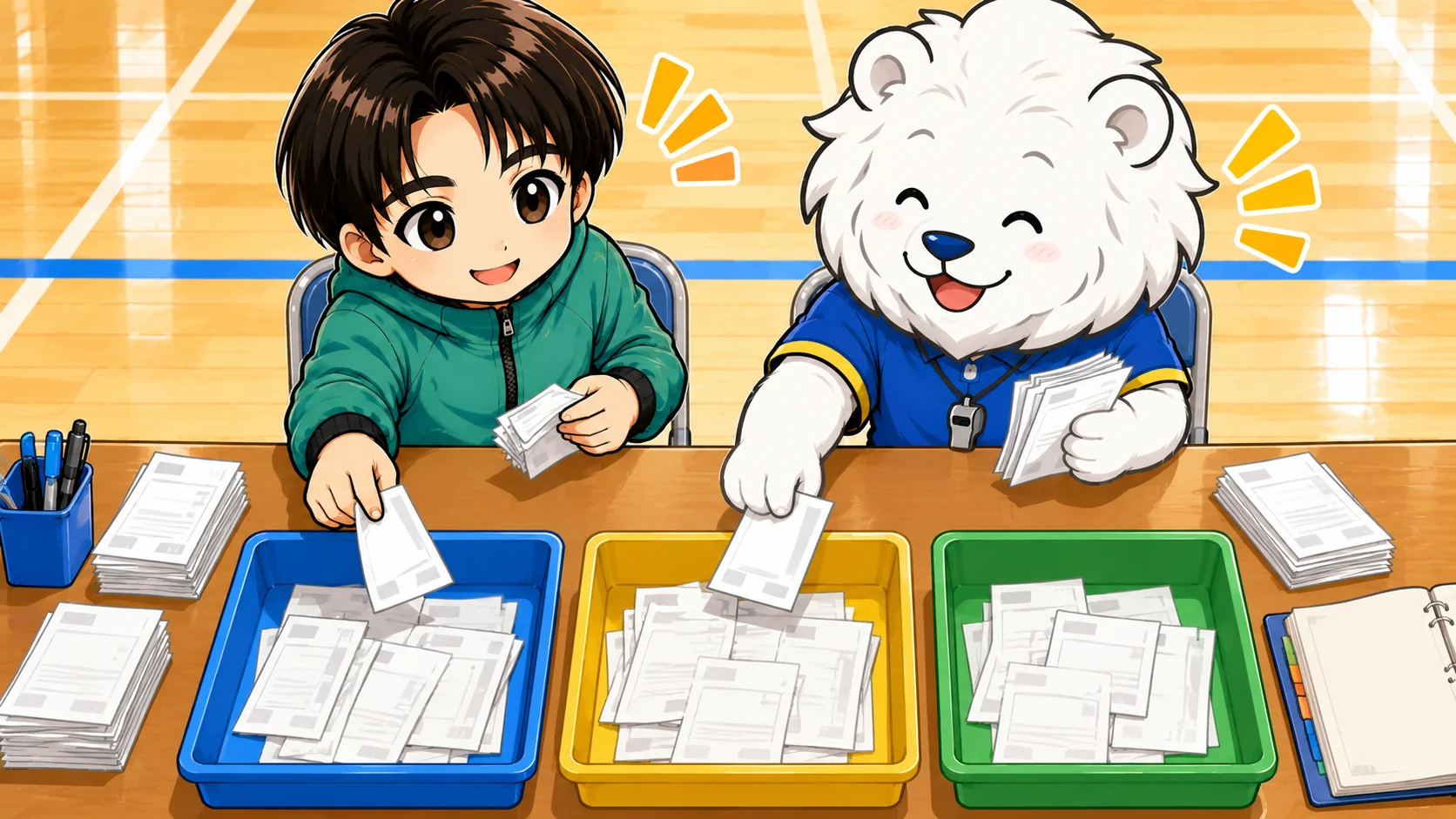 部費・後援会費で出すHP費用を費目ごとに仕分けて記録する考え方の図解