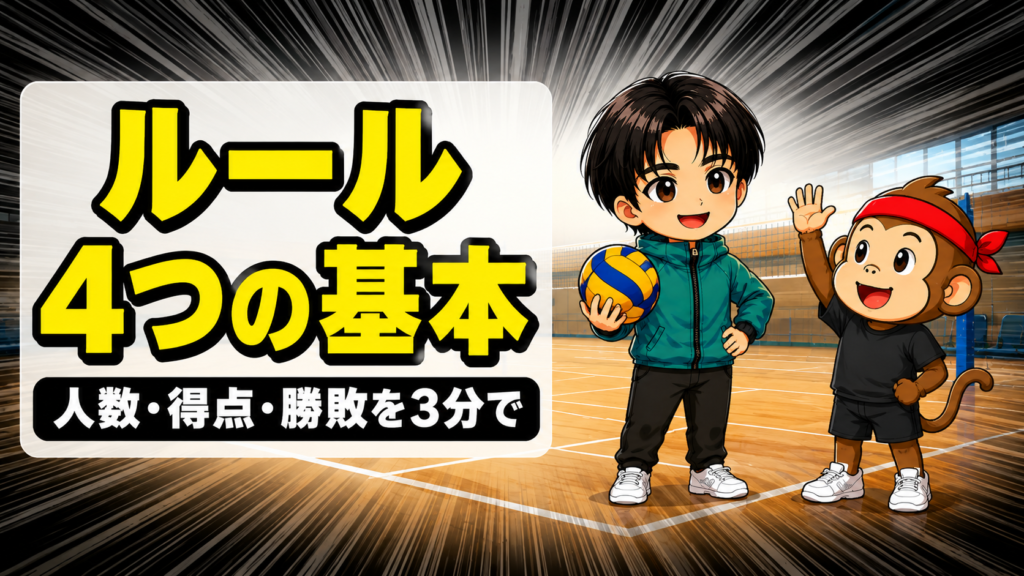 バレーボールの基本ルールのアイキャッチ