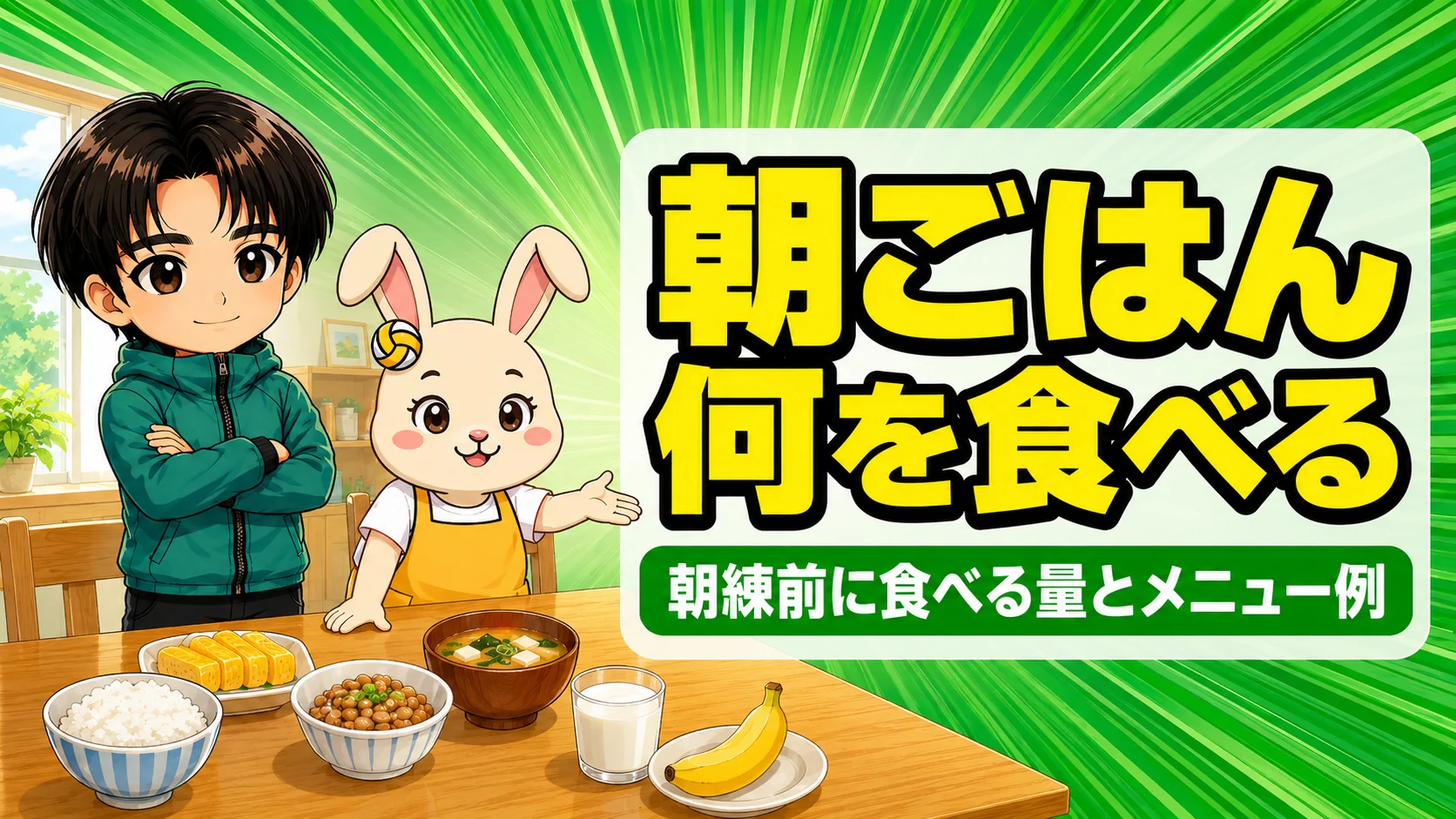バレー選手の朝ごはんの献立例と朝練前に食べる量