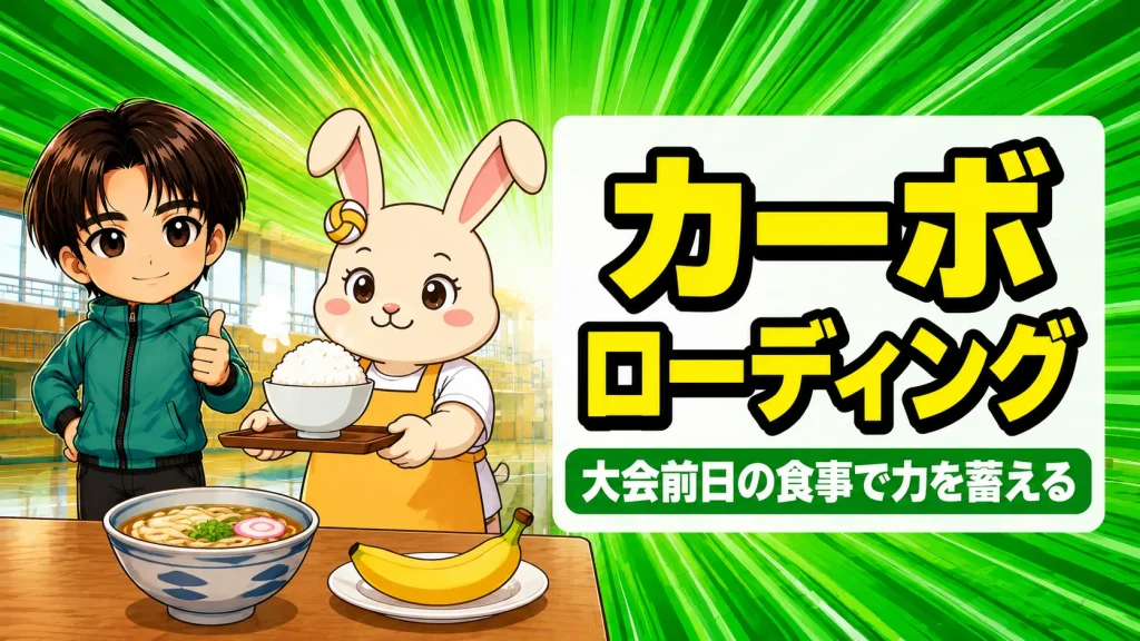 カーボローディングのやり方を解説するアイキャッチ画像