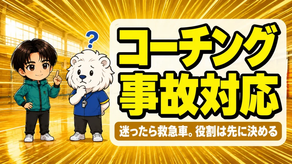 バレー練習中の事故対応マニュアル 熱中症と怪我への初期対応を解説するアイキャッチ