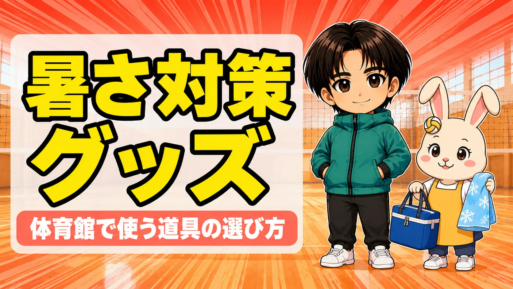 バレー部の暑さ対策グッズを紹介するアイキャッチ画像
