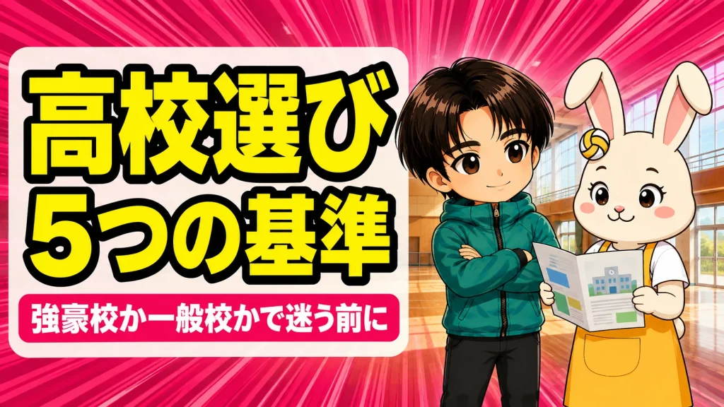 バレー部の高校の選び方を解説するあげばコーチとうさママ