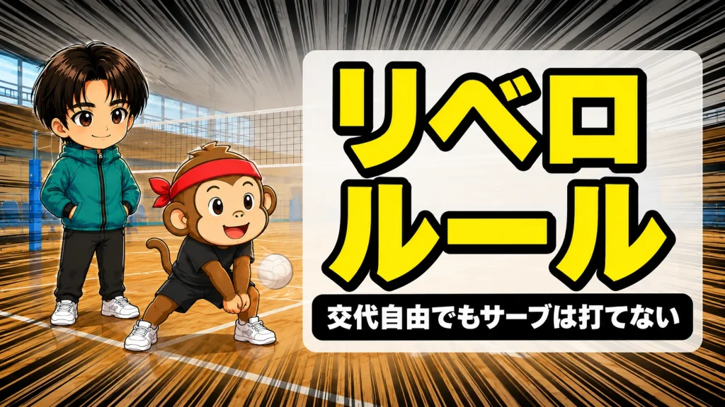 リベロのルールを解説するアイキャッチ画像