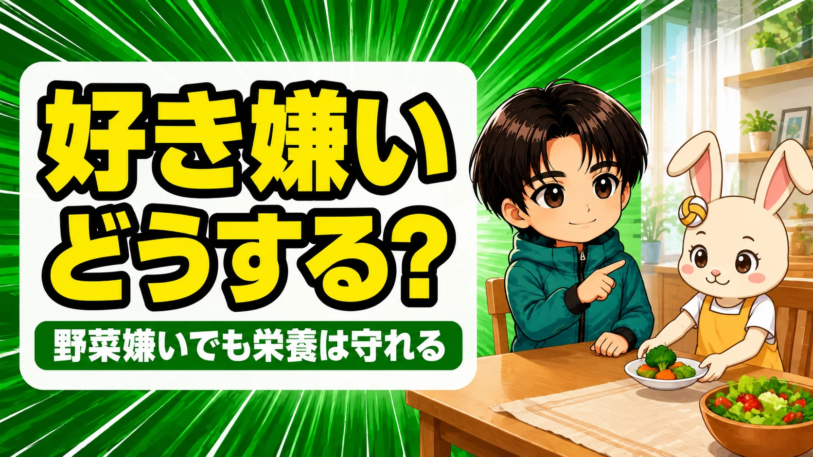 バレー部の子の好き嫌いと野菜嫌いでも栄養を落とさない工夫を解説するアイキャッチ