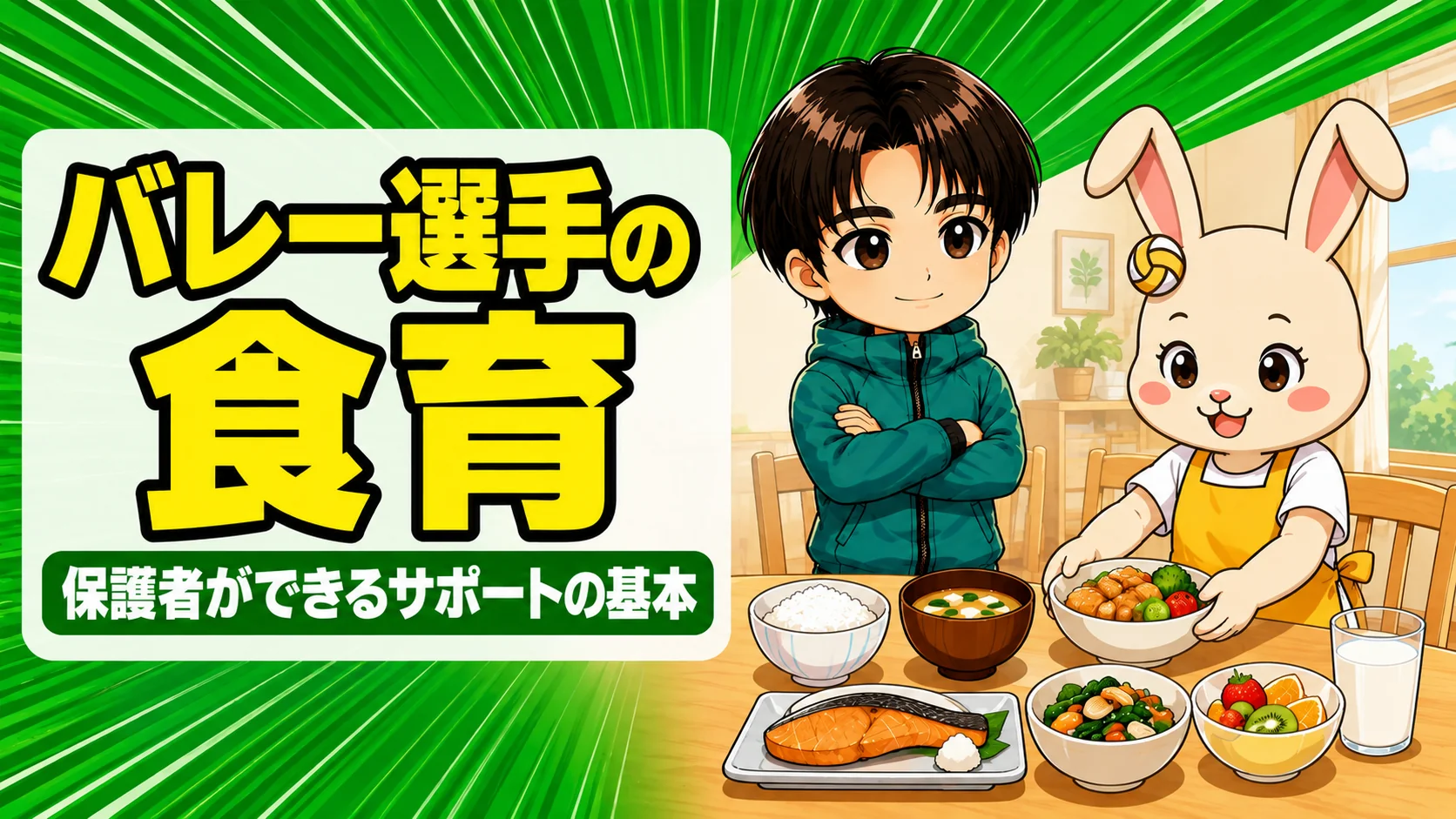 バレー選手の食育|保護者ができるサポートの基本