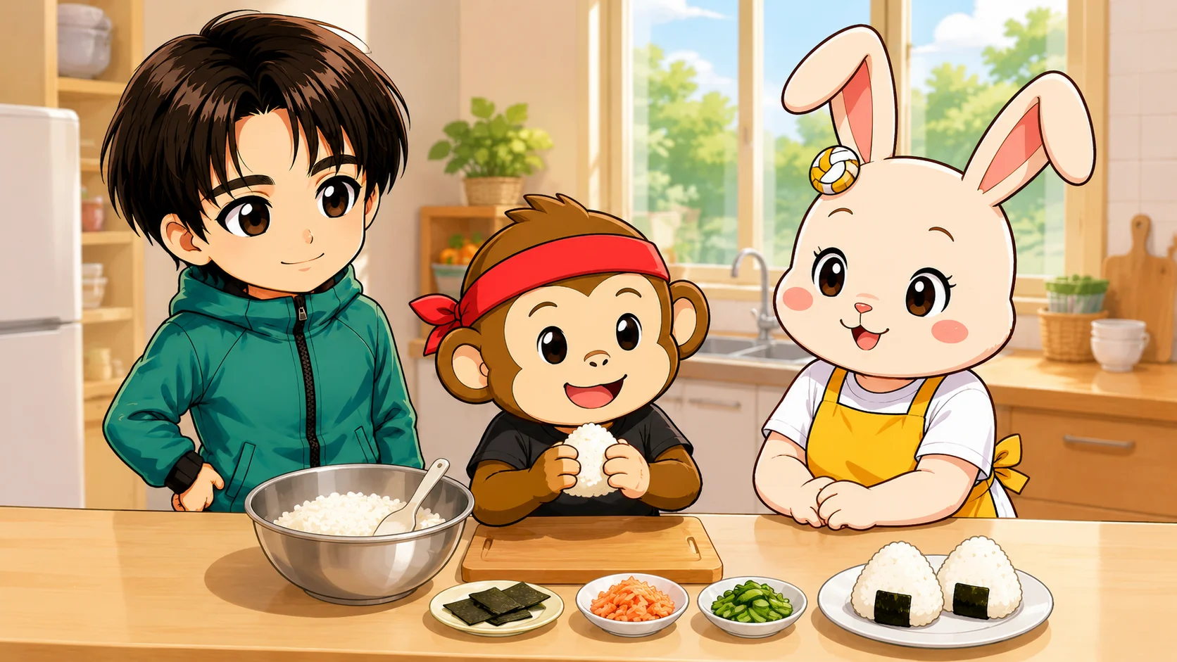 子どもが自分で食の大切さを学ぶ食育の関わり方のイラスト
