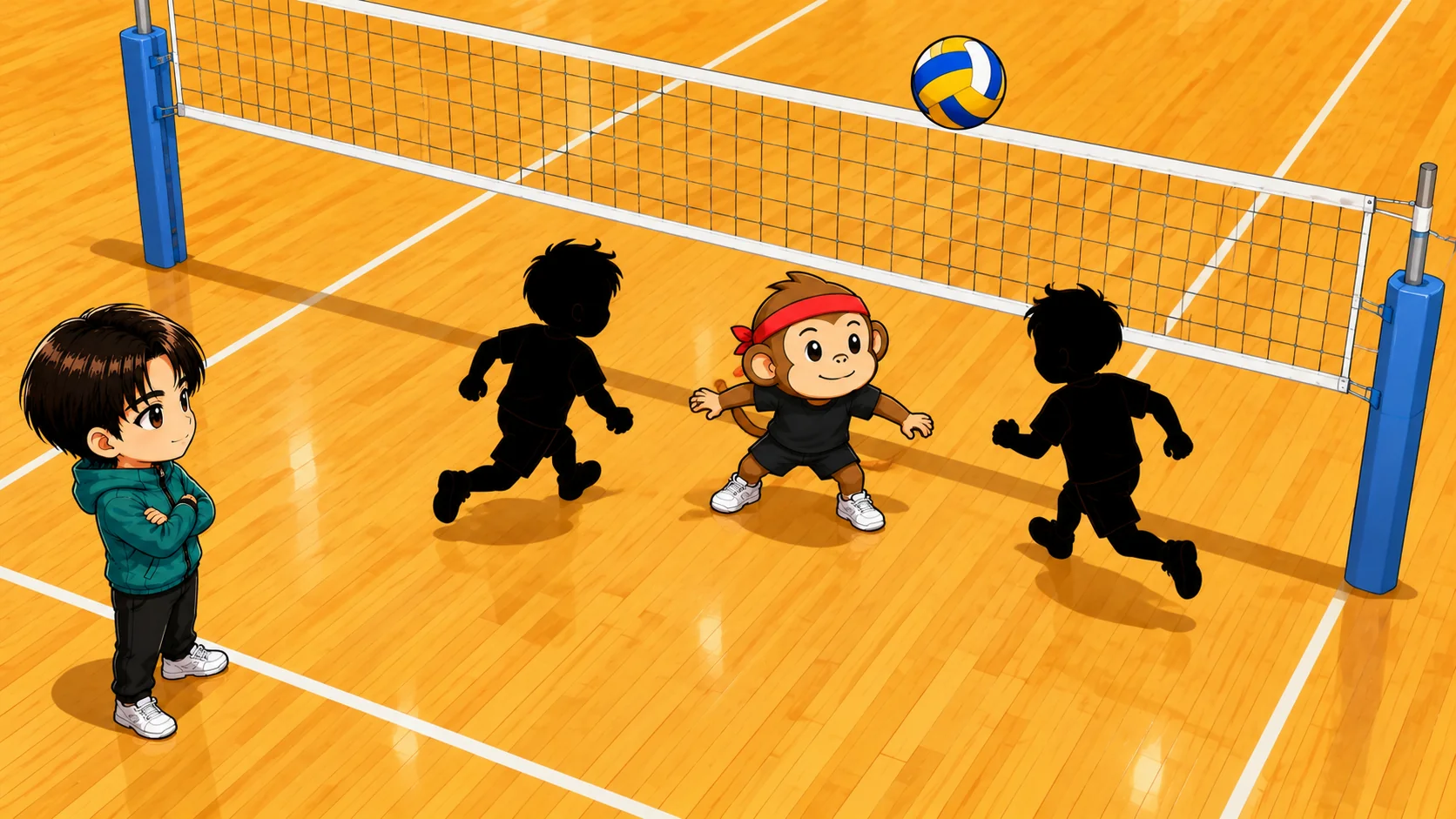 3枚ブロックで3人が同時に真ん中へ寄る移動のコツ