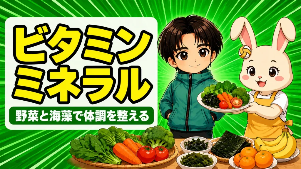 バレー選手のビタミン・ミネラル｜野菜と海藻で体調を整える