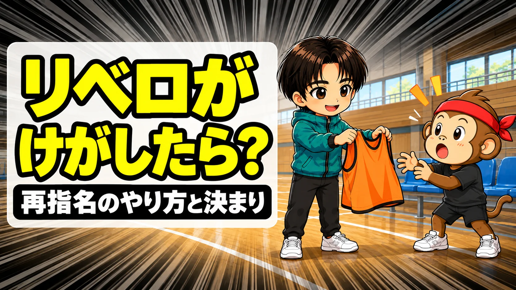 リベロがけがをした時の再指名のやり方と決まり
