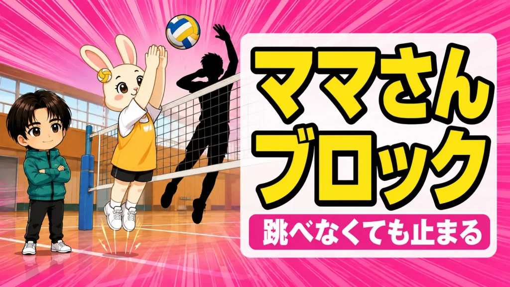ママさんバレーのブロック｜跳べなくても止まる3つのコツ
