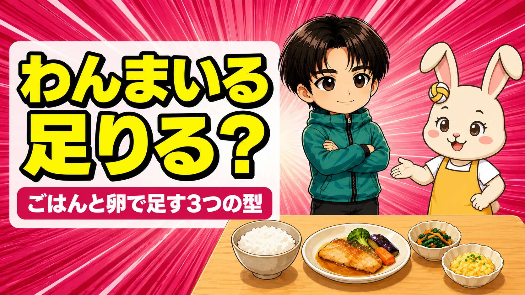 わんまいるの冷凍おかずにごはんを足した部活の子の夕食のアイキャッチ