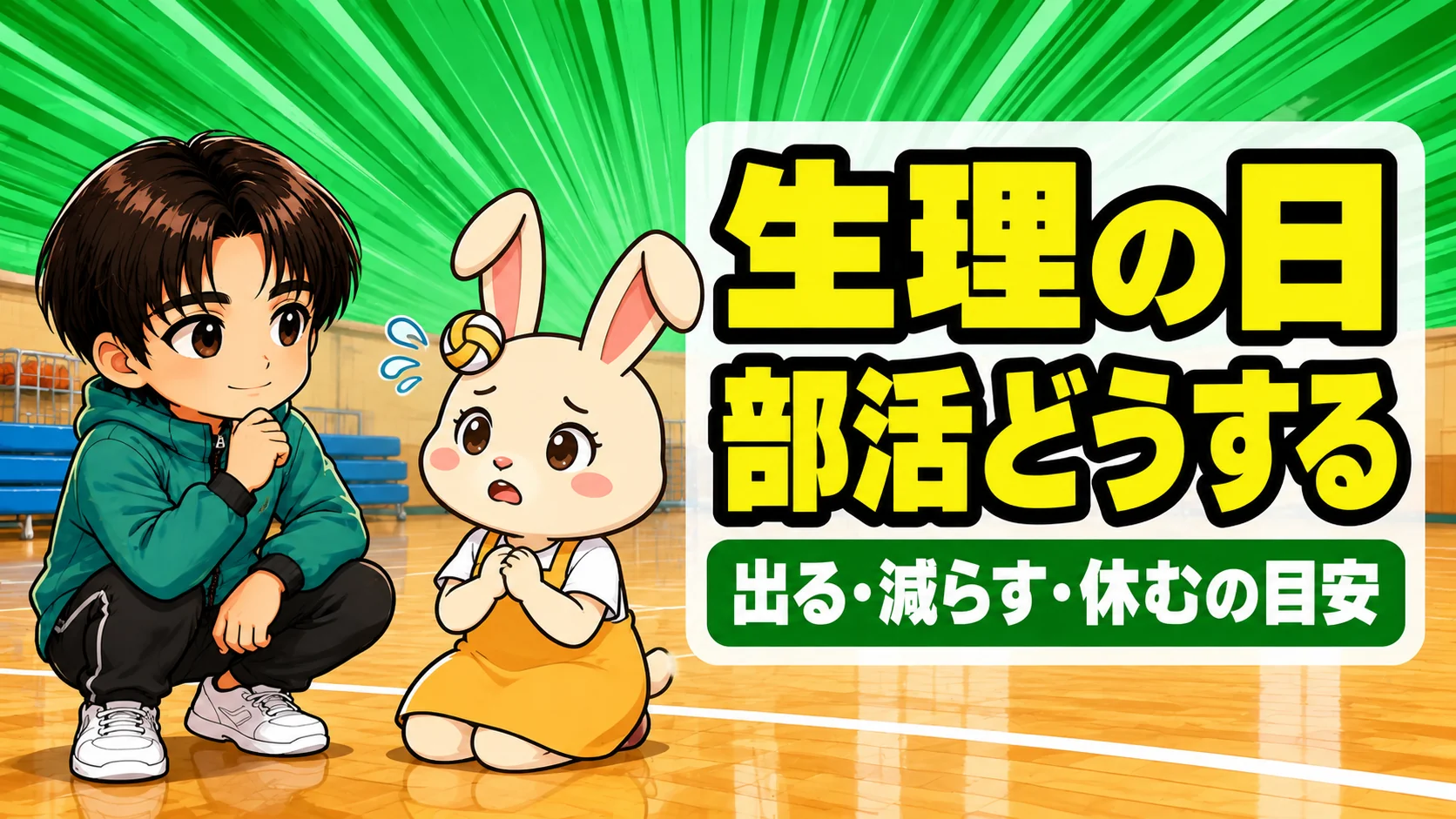 生理のときのバレー部の練習と試合の付き合い方
