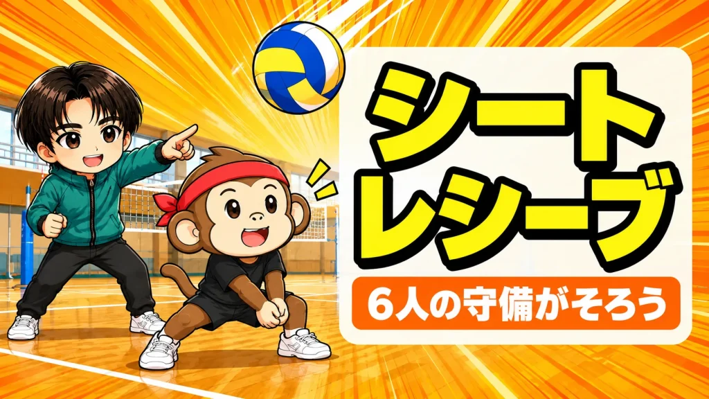 シートレシーブのやり方を解説するアイキャッチ画像