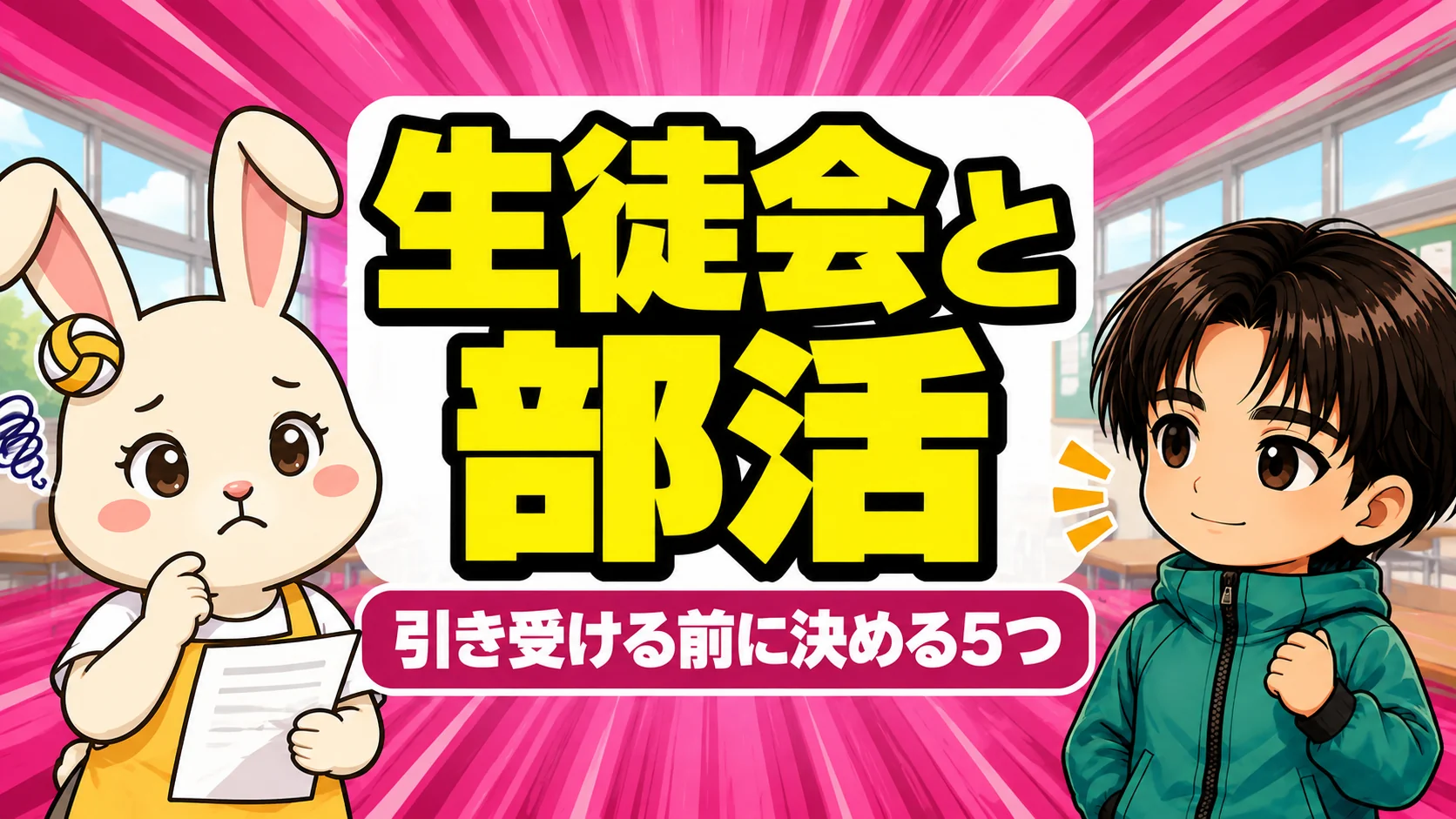 バレー部と生徒会の両立|役員を引き受ける前に決める5つ