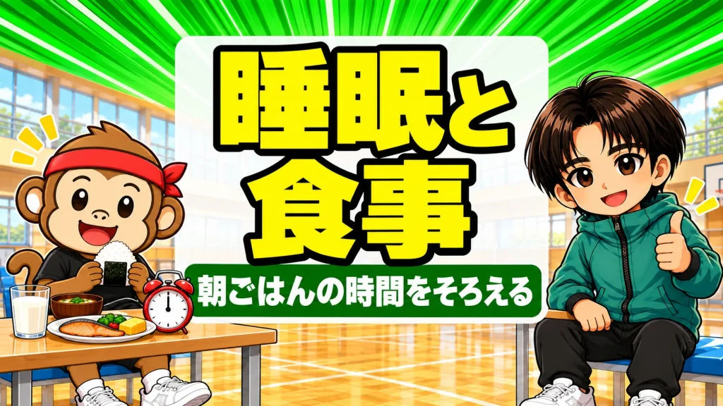 睡眠と食事の関係 朝ごはんの時間をそろえる