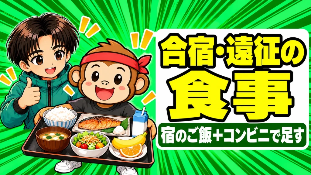 合宿・遠征の食事｜宿のご飯にコンビニで足すバレー選手の食べ方